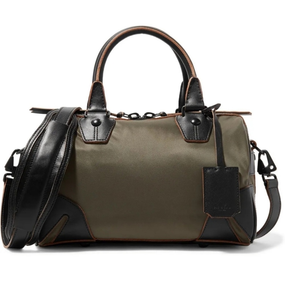 Rag & Bone Flight Satchel Mini Purse With Mirror Card Slot In Olive Green